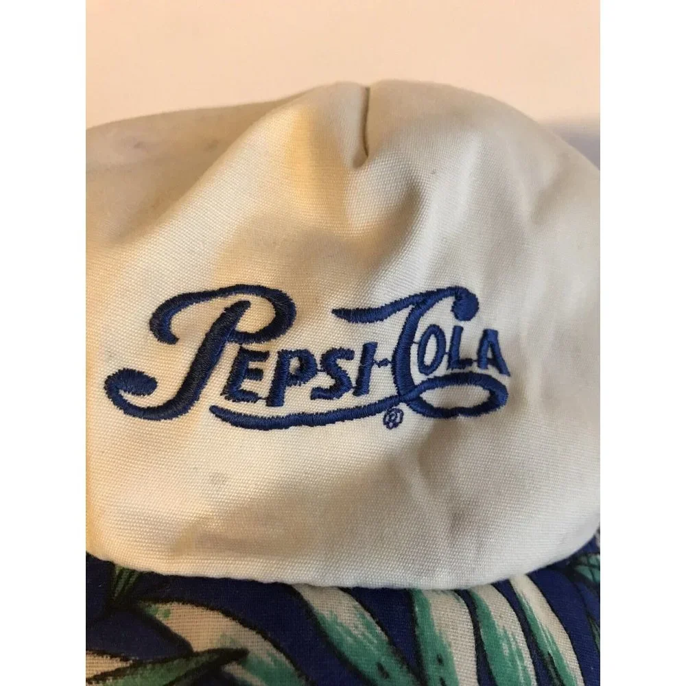 Vintage Pepsi Cola Snap Back Hat Cap 80’s USA Colorful